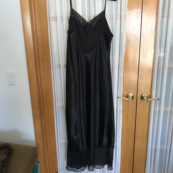Vintage Black Nightgown Slip - Picture 2 of 6
